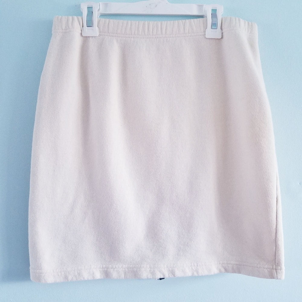 Vintage FORENZA ivory jersey knit skirt